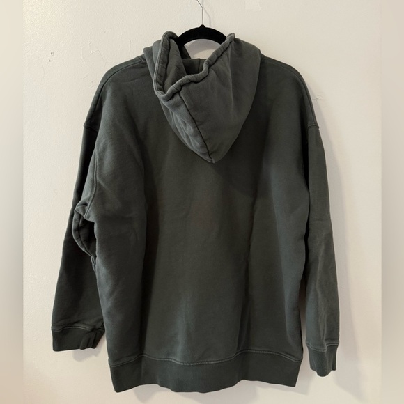 ANINE BING Vincent NYC Oversized Hoodie Sweatshirt – Dark Green - Picture 5 of 7